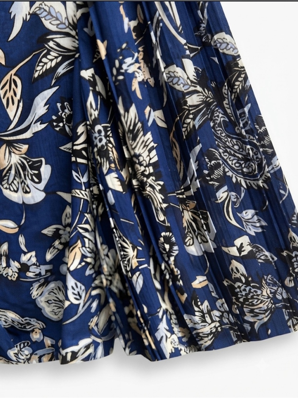 White House Black Market Floral Faux Wrap Blouse Pleated Balloon Sleeves 10 - Picture 4 of 4
